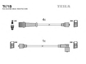 TESLA T671B uždegimo laido komplektas 
 Kibirkšties / kaitinamasis uždegimas -> Uždegimo laidai/jungtys
7700646235