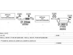 MTS C100058012766 išmetimo sistema 
 Išmetimo sistema -> Išmetimo sistema, visa