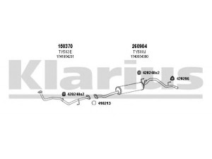 KLARIUS 900410E išmetimo sistema 
 Išmetimo sistema -> Išmetimo sistema, visa