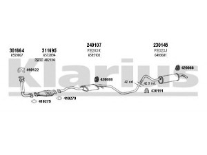KLARIUS 360851E išmetimo sistema 
 Išmetimo sistema -> Išmetimo sistema, visa