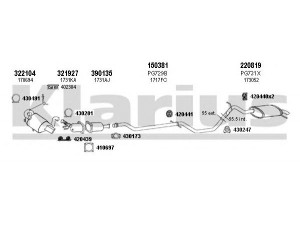 KLARIUS 630832E išmetimo sistema