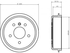 HELLA PAGID 8DT 355 301-451 stabdžių būgnas 
 Stabdžių sistema -> Būgninis stabdys -> Stabdžių būgnas
1684230201, 1684230401, A1684230201