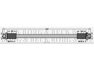 BORG & BECK BBH7714 stabdžių žarnelė 
 Stabdžių sistema -> Stabdžių žarnelės
46210-JX05B