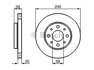 BOSCH 0 986 479 B76 stabdžių diskas 
 Dviratė transporto priemonės -> Stabdžių sistema -> Stabdžių diskai / priedai
46788929, 51742727, 1541803, 1541806
