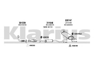 KLARIUS 090180E išmetimo sistema 
 Išmetimo sistema -> Išmetimo sistema, visa