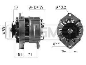 ERA 210297 kintamosios srovės generatorius 
 Elektros įranga -> Kint. sr. generatorius/dalys -> Kintamosios srovės generatorius
42498612, 98424453, 98424739, 98424748