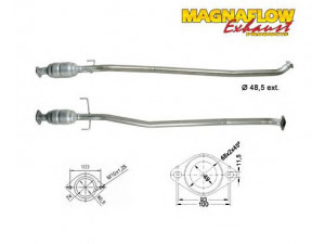 MAGNAFLOW 78011D katalizatoriaus keitiklis 
 Išmetimo sistema -> Katalizatoriaus keitiklis
1742027050