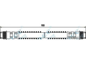 APEC braking HOS3135 stabdžių žarnelė 
 Stabdžių sistema -> Stabdžių žarnelės
480661, 480657, 480661