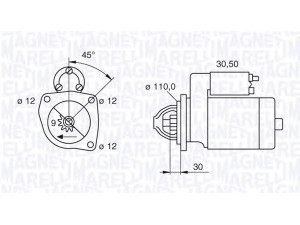 MAGNETI MARELLI 063522310110 starteris 
 Elektros įranga -> Starterio sistema -> Starteris
1516696R, 500325137, 500325137