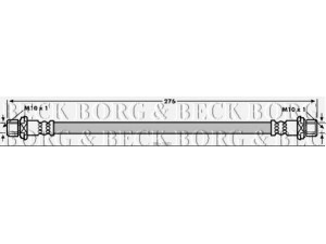 BORG & BECK BBH7883 stabdžių žarnelė 
 Stabdžių sistema -> Stabdžių žarnelės
90947-02C80