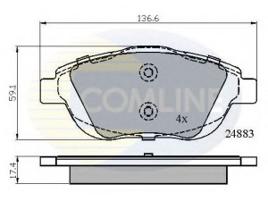 COMLINE CBP02027 stabdžių trinkelių rinkinys, diskinis stabdys 
 Techninės priežiūros dalys -> Papildomas remontas
4254 31, 425431