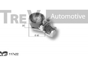 TREVI AUTOMOTIVE KD1278 paskirstymo diržo komplektas 
 Techninės priežiūros dalys -> Papildomas remontas
1203767, 1N3J6268AA, 1N3J626A8A
