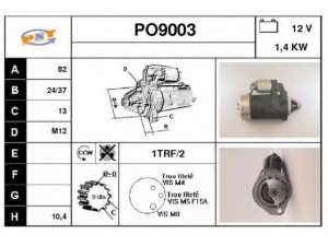 SNRA PO9003 starteris
93160410100