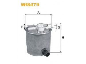 WIX FILTERS WF8479 kuro filtras 
 Techninės priežiūros dalys -> Papildomas remontas
16400-JX52A, 16400-JY09D, 16400JY00A