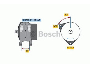 BOSCH 0 123 520 027 kintamosios srovės generatorius 
 Elektros įranga -> Kint. sr. generatorius/dalys -> Kintamosios srovės generatorius