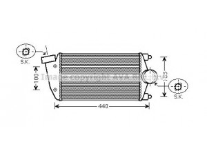 AVA QUALITY COOLING PR4069 tarpinis suslėgto oro aušintuvas, kompresorius 
 Variklis -> Oro tiekimas -> Įkrovos agregatas (turbo/superįkrova) -> Tarpinis suslėgto oro aušintuvas
99711063900