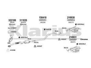 KLARIUS 391654E išmetimo sistema 
 Išmetimo sistema -> Išmetimo sistema, visa