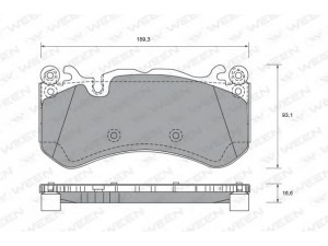 WEEN 151-2662 stabdžių trinkelių rinkinys, diskinis stabdys
0044207620, 0044209520