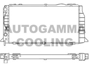 AUTOGAMMA 100046 radiatorius, variklio aušinimas 
 Aušinimo sistema -> Radiatorius/alyvos aušintuvas -> Radiatorius/dalys
893121251AA