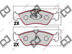 DJ PARTS BP2163 stabdžių trinkelių rinkinys, diskinis stabdys 
 Techninės priežiūros dalys -> Papildomas remontas
002-420-4020, 002-420-6020, 0024204020