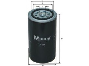 MFILTER TF 25 alyvos filtras 
 Techninės priežiūros dalys -> Techninės priežiūros intervalai
15208-9X800, 1328162, 1328162-1