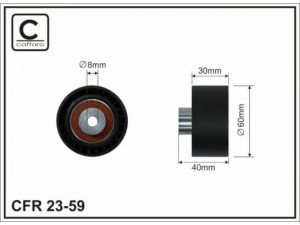 CAFFARO 23-59 kreipiantysis skriemulys, paskirstymo diržas 
 Diržinė pavara -> Paskirstymo diržas/komplektas -> Laisvasis/kreipiamasis skriemulys
0830.52, 0830.60, 830.52, 830.60