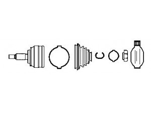 FARCOM 134603 jungčių komplektas, kardaninis velenas
96995952