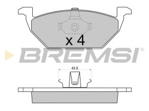 BREMSI BP2712 stabdžių trinkelių rinkinys, diskinis stabdys 
 Techninės priežiūros dalys -> Papildomas remontas
1J0698151A, 1J0615115, 1J0698151