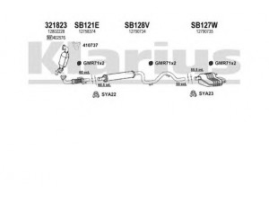 KLARIUS 750181U išmetimo sistema 
 Išmetimo sistema -> Išmetimo sistema, visa