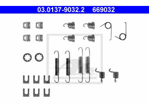 ATE 03.0137-9032.2 priedų komplektas, stabdžių trinkelės 
 Stabdžių sistema -> Būgninis stabdys -> Dalys/priedai
4308 30, 77 01 201 551
