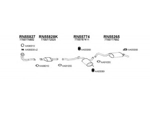 VENEPORTE 550328 išmetimo sistema 
 Išmetimo sistema -> Išmetimo sistema, visa