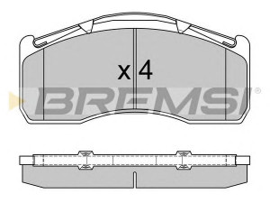 BREMSI BP7332 stabdžių trinkelių rinkinys, diskinis stabdys
20768101, 3099533