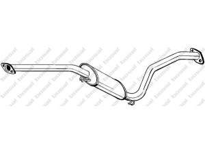 BOSAL 285-811 vidurinis duslintuvas 
 Išmetimo sistema -> Duslintuvas
54.66.123, 88.22.249, 89.79.650