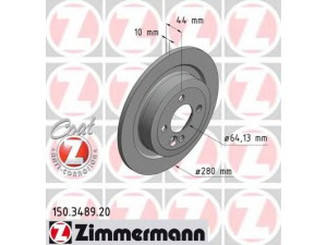 ZIMMERMANN 150.3489.20 stabdžių diskas 
 Stabdžių sistema -> Diskinis stabdys -> Stabdžių diskas
3421 6 784 389