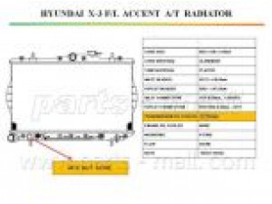PARTS-MALL PXNDA-005 radiatorius, variklio aušinimas
2531022250
