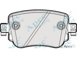 APEC braking PAD1961 stabdžių trinkelių rinkinys, diskinis stabdys 
 Techninės priežiūros dalys -> Papildomas remontas
5Q0698451B, 5Q0698451B