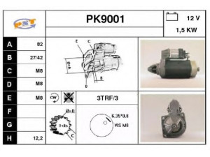 SNRA PK9001 starteris
4064058, 4085977
