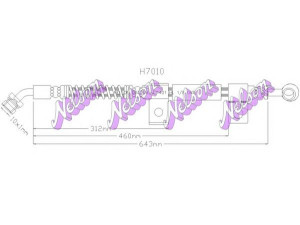 Brovex-Nelson H7010 stabdžių žarnelė 
 Stabdžių sistema -> Stabdžių žarnelės
587323E200, 587323E200