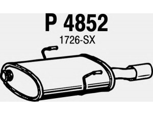 FENNO P4852 galinis duslintuvas 
 Išmetimo sistema -> Duslintuvas
1726-SX