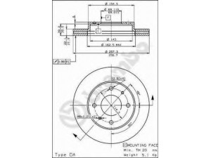 BREMBO 09.5282.10 stabdžių diskas 
 Dviratė transporto priemonės -> Stabdžių sistema -> Stabdžių diskai / priedai
5171233001, 5171233010