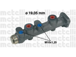 METELLI 05-0065 pagrindinis cilindras, stabdžiai 
 Stabdžių sistema -> Pagrindinis stabdžių cilindras
4423942, 790860, 791193, 793193