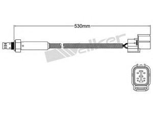 WALKER PRODUCTS 250-24512 lambda jutiklis 
 Išmetimo sistema -> Jutiklis/zondas
AMR 6244