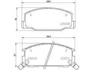 HELLA PAGID 8DB 355 009-831 stabdžių trinkelių rinkinys, diskinis stabdys 
 Techninės priežiūros dalys -> Papildomas remontas
0446528030, 04465YZZAK, 0449128280