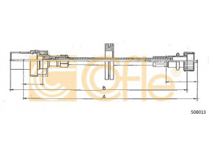 COFLE S08013 tachometro velenas 
 Dviratė transporto priemonės -> Kabeliai ir tachometro velenaai -> Tachometro velenas
1591745