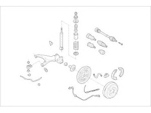 DELPHI VW-05274-R rato pakaba 
 Ašies montavimas/vairavimo mechanizmas/ratai -> Prekių paieška pagal schemą