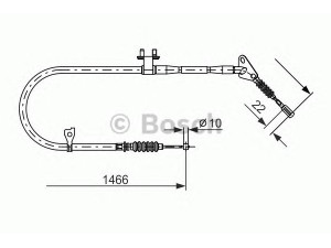 BOSCH 1 987 477 492 trosas, stovėjimo stabdys 
 Stabdžių sistema -> Valdymo svirtys/trosai
B455-44-410C, B455-44-410D, B455-44-410E