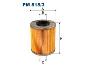 FILTRON PM815/3 kuro filtras 
 Techninės priežiūros dalys -> Papildomas remontas
1640500QAC, 4412830, 7701475229