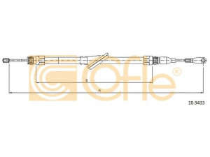 COFLE 10.9433 trosas, stovėjimo stabdys 
 Stabdžių sistema -> Valdymo svirtys/trosai
2024200885, 2024201685, 2024202985