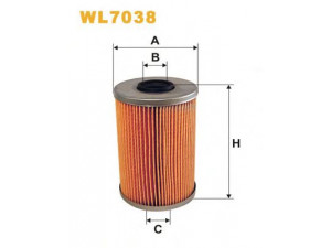 WIX FILTERS WL7038 alyvos filtras 
 Filtrai -> Alyvos filtras
11421267268, 11421269373, 11421706867