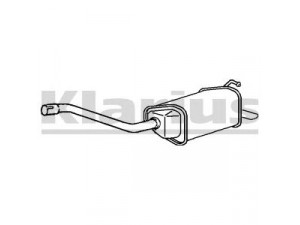 KLARIUS 230885 galinis duslintuvas 
 Išmetimo sistema -> Duslintuvas
1149724, 1213483, 1380914, 1518078